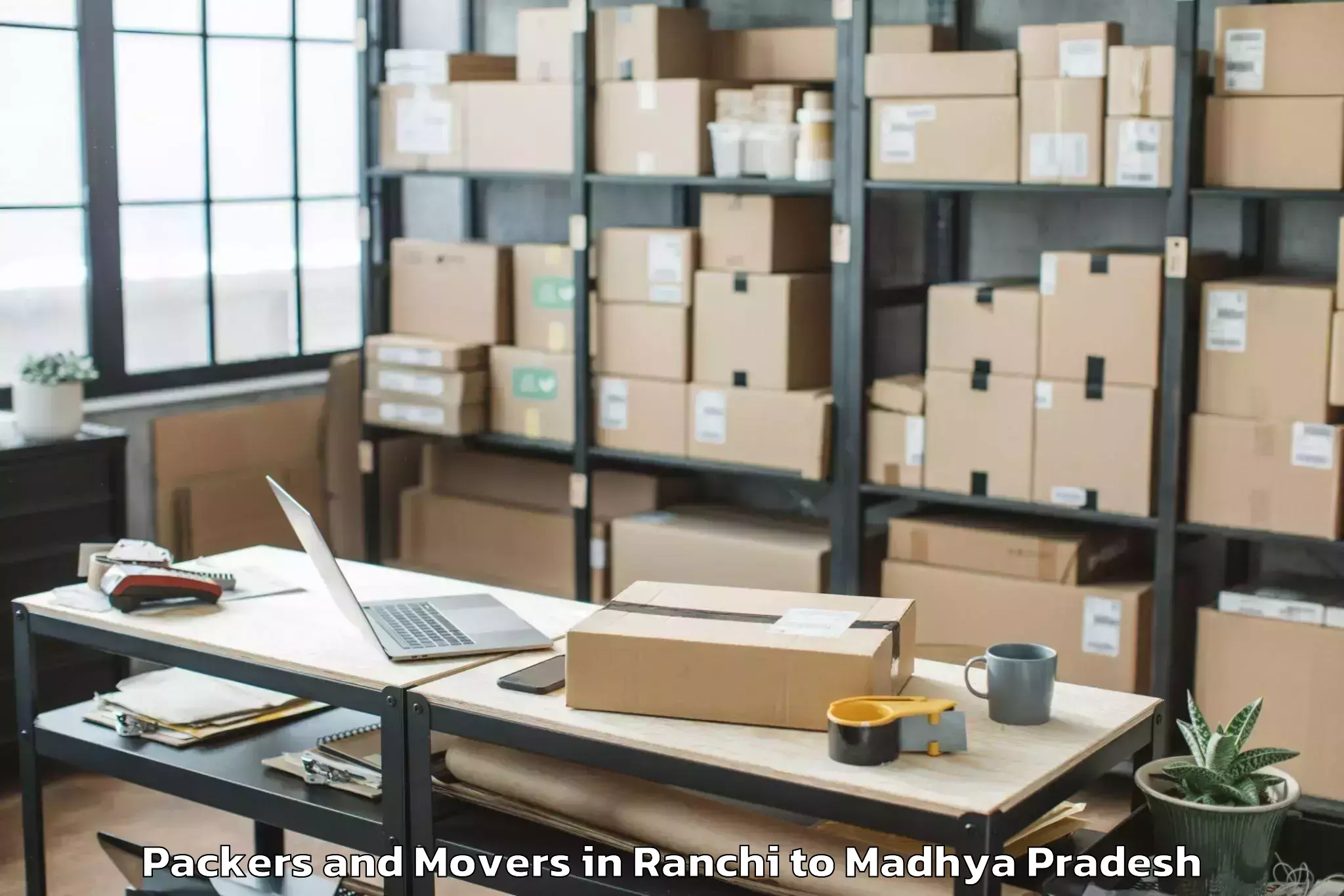 Trusted Ranchi to Nasrullahganj Packers And Movers